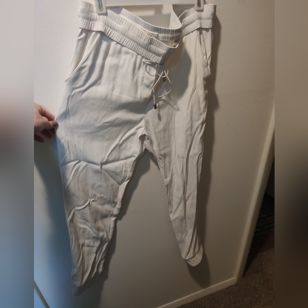 Classy White Jogger Pants